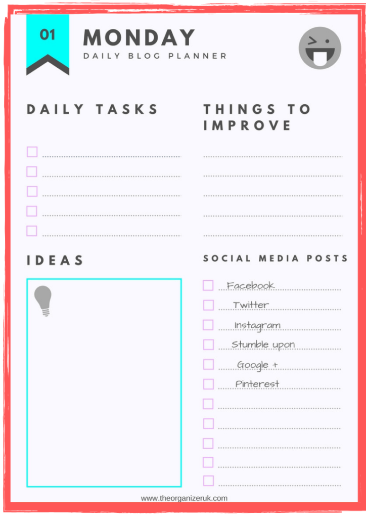 11 Of The Best Free Blog Planner Templates. The Organizer